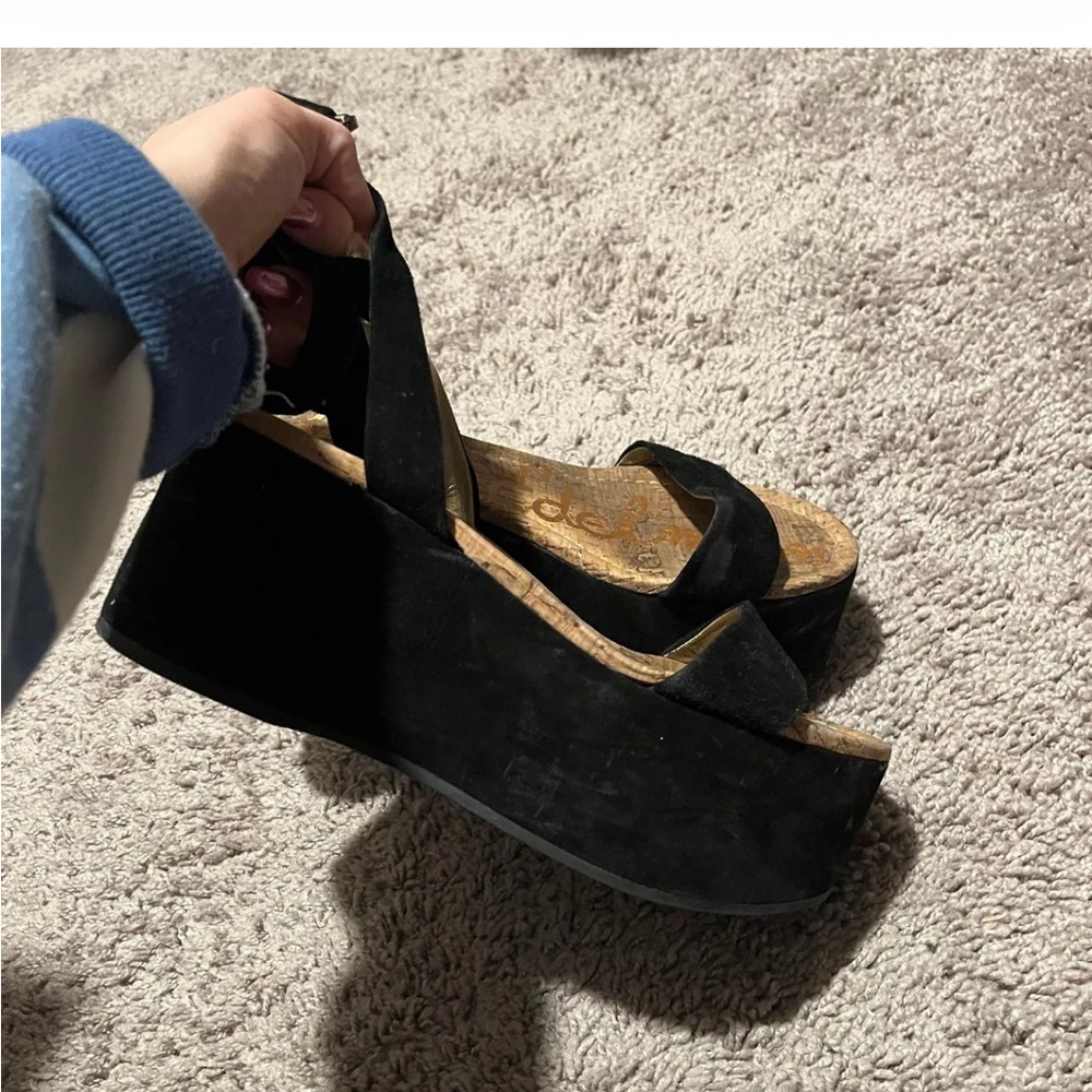 Sam Edelman black platforms - Picture 3 of 5